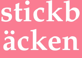 Synonym stickbäcken