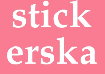 Synonym stickerska