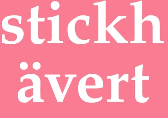 Synonym stickhävert