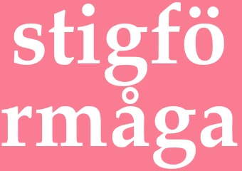 Synonym stigförmåga