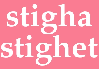 Synonym stighastighet