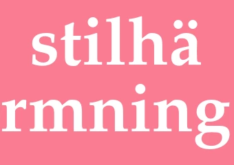 Synonym stilhärmning
