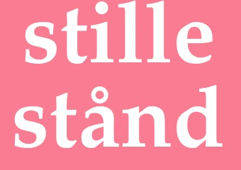 Synonym stillestånd