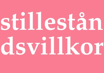 Synonym stilleståndsvillkor