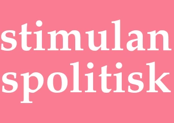 Synonym stimulanspolitisk