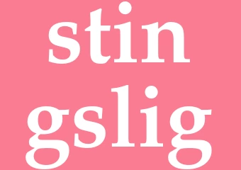 Synonym stingslig