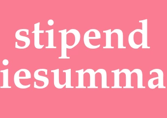 Synonym stipendiesumma