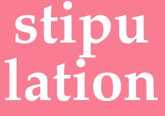 Synonym stipulation