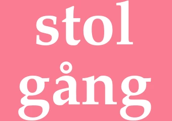 Synonym stolgång