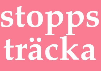Synonym stoppsträcka