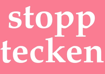 Synonym stopptecken