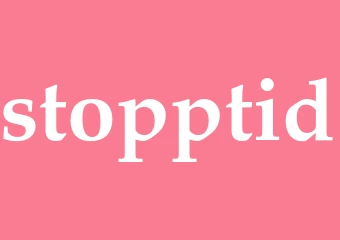 Synonym stopptid
