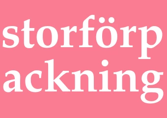 Synonym storförpackning