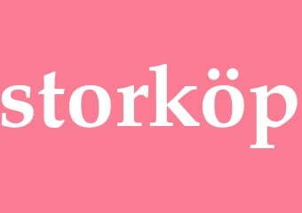 Synonym storköp