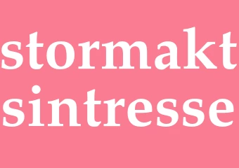 Synonym stormaktsintresse
