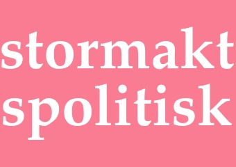 Synonym stormaktspolitisk