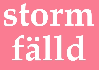 Synonym stormfälld