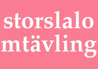 Synonym storslalomtävling