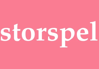 Synonym storspel