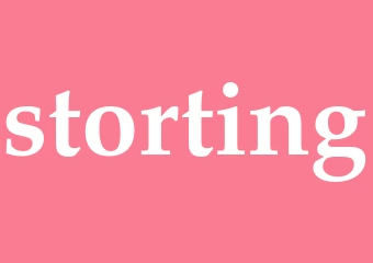Synonym storting