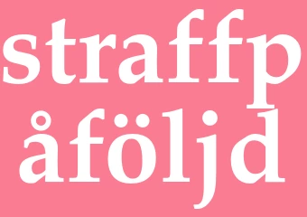 Synonym straffpåföljd