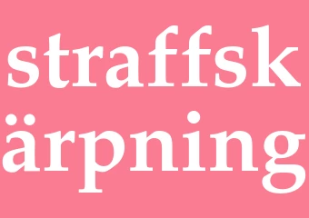 Synonym straffskärpning