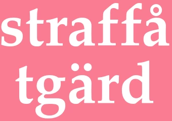 Synonym straffåtgärd