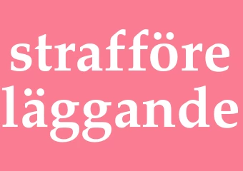 Synonym strafföreläggande