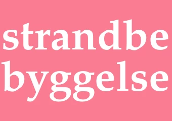 Synonym strandbebyggelse