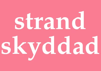 Synonym strandskyddad