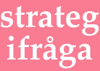 Synonym strategifråga