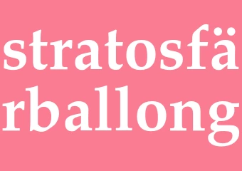 Synonym stratosfärballong