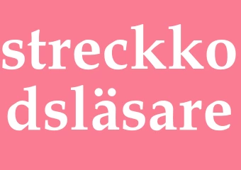 Synonym streckkodsläsare