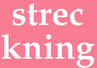 Synonym streckning