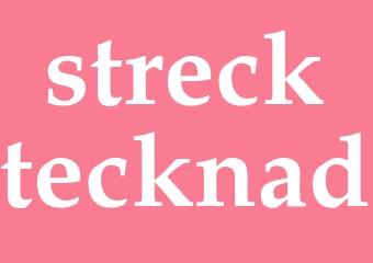 Synonym strecktecknad