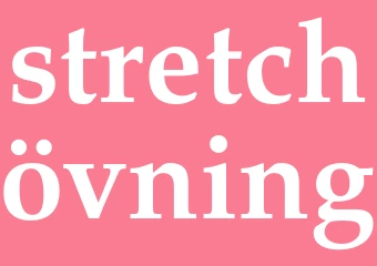 Synonym stretchövning
