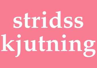 Synonym stridsskjutning