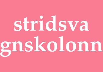 Synonym stridsvagnskolonn