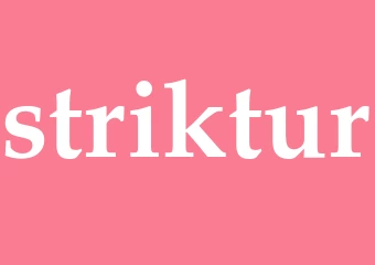 Synonym striktur