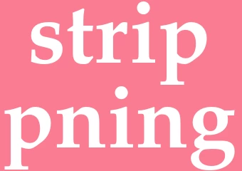 Synonym strippning