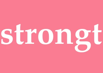Synonym strongt