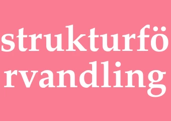Synonym strukturförvandling