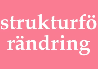 Synonym strukturförändring