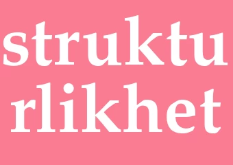 Synonym strukturlikhet