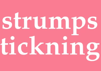Synonym strumpstickning