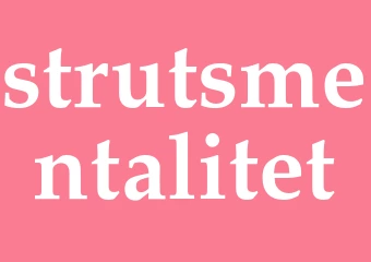 Synonym strutsmentalitet