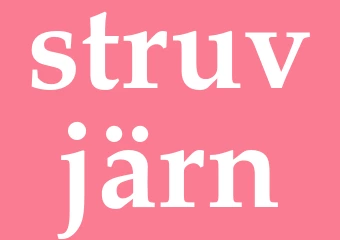 Synonym struvjärn