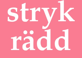 Synonym strykrädd