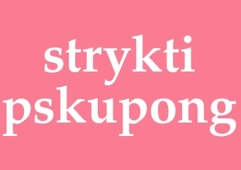 Synonym stryktipskupong