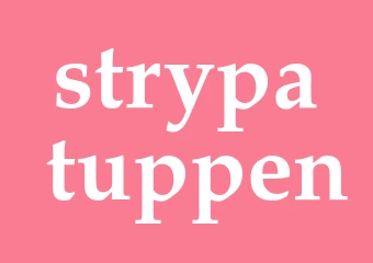 Synonym strypa tuppen